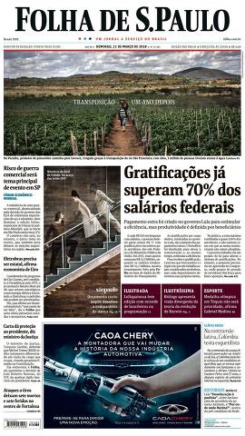 Capa da Edição São Paulo da Folha