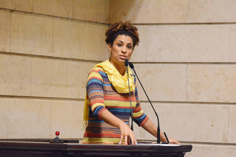 A vereadora Marielle Franco (Psol), morta a tiros na zona norte do Rio na noite desta quarta (14)