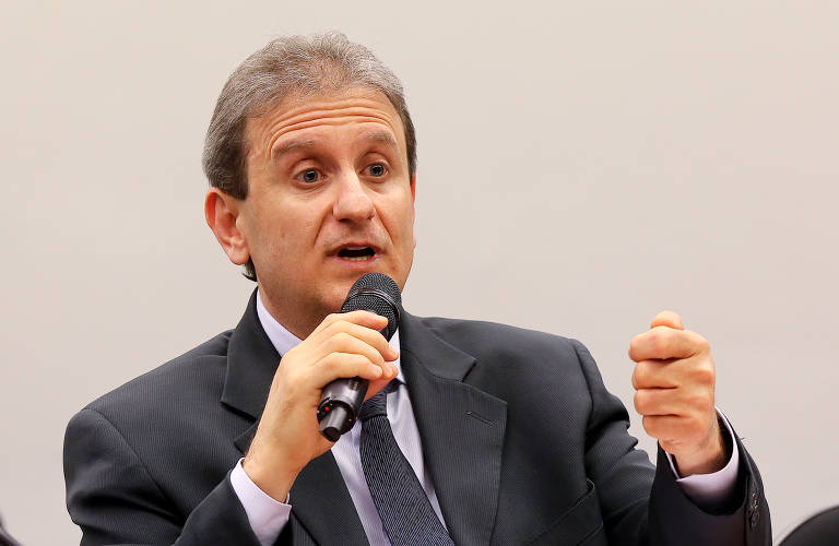 O doleiro Alberto Youssef fala na CPI dos Fundos de Pensão na Câmara dos Deputados