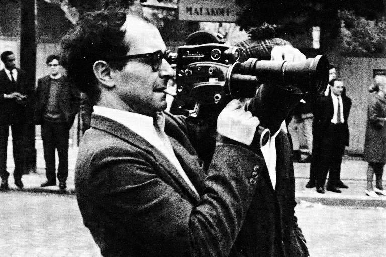 Jean-Luc Godard em ação, em Paris