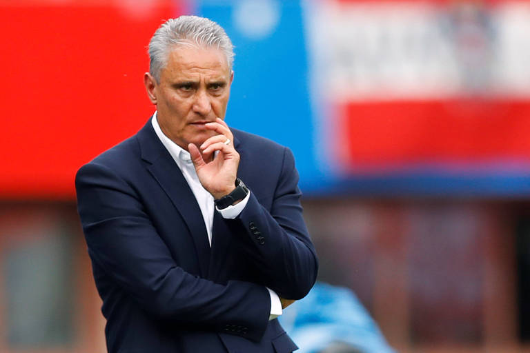 Tite em amistoso entre Brasil e Áustria, último jogo da seleção antes da Copa do Mundo