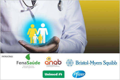 imagem com logos do Fórum saúde suplementar