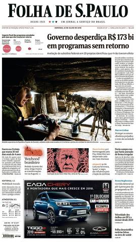 Capa da Edição São Paulo da Folha