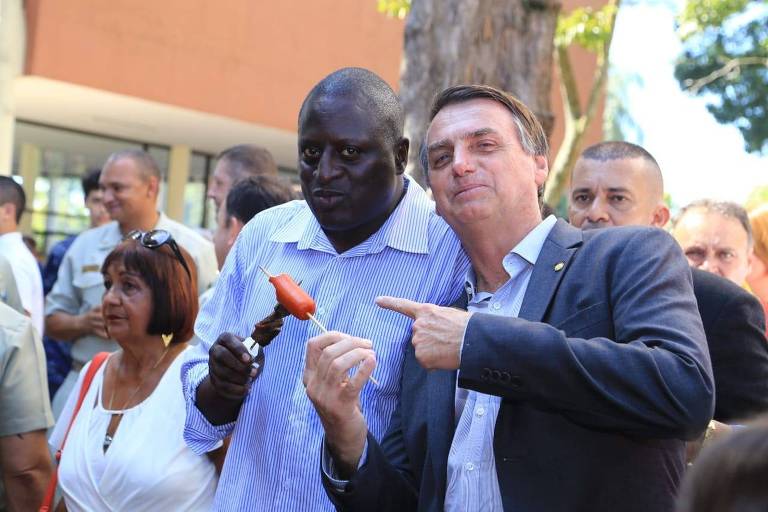 Hélio Bolsonaro com Jair Bolsonaro