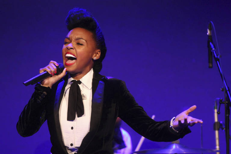 Janelle Monáe em show nos Estados Unidos