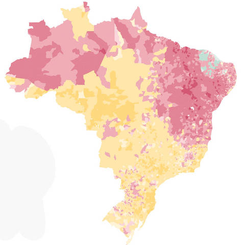 Mapa de apuração de todas as cidades do Brasil