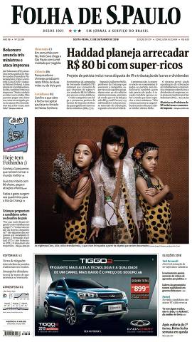 Capa da Edição São Paulo da Folha