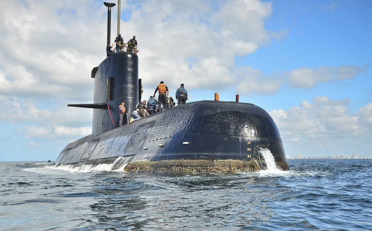 O submarino ARA San Juan, em foto de arquivo