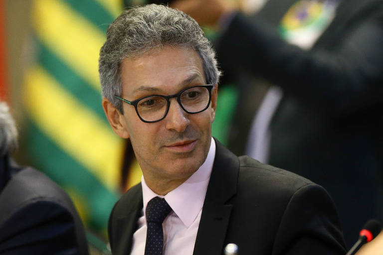 Romeu Zema (Novo), governador de Minas Gerais, durante reunião no Centro Internacional de Convenções do Brasil