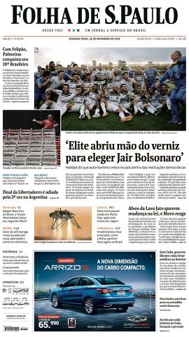 Capa da Edição São Paulo da Folha