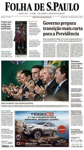 Capa da Edição São Paulo da Folha