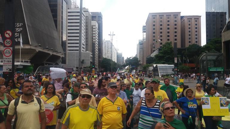 Protesto contra Renan Calheiros em São Paulo