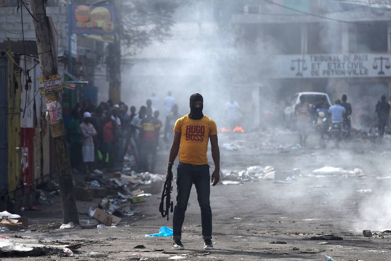 Manifestações violentas no Haiti contra Moïse, em 2019