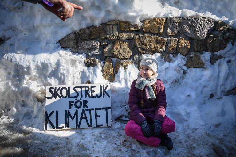 Estudante faz greve pelo clima