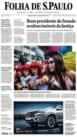 Capa da Edição Nacional da Folha