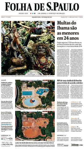 Capa da Edição São Paulo da Folha