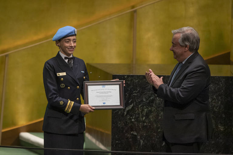 Marcia Andrade Braga recebe prêmio de gênero na ONU