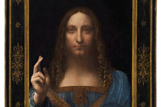 FILE PHOTO: Christie's New York image of Leonardo da Vinci painting Salvator Mundi
