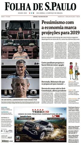 Capa da Edição São Paulo da Folha