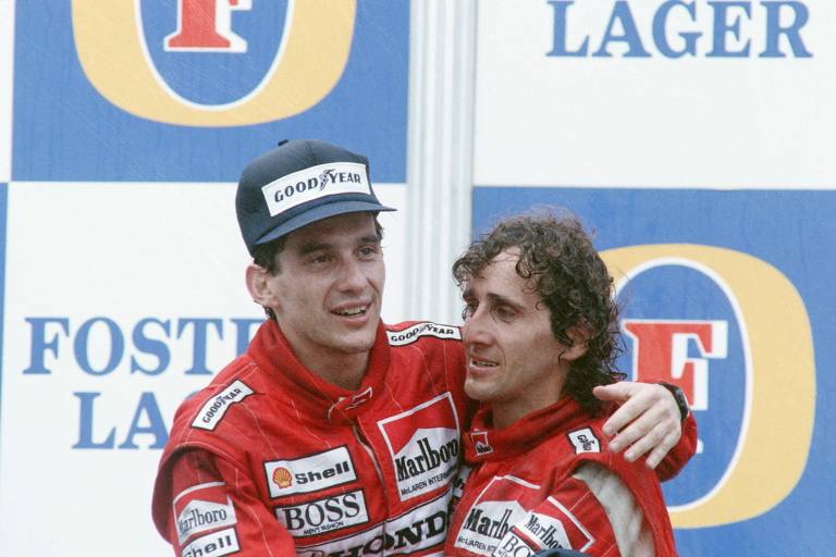 Ayrton Senna e Alain Prost