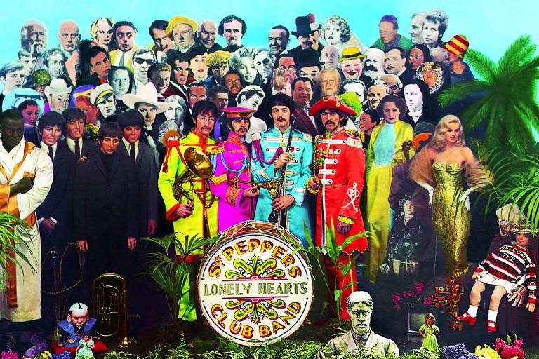 Capa do álbum Sgt. Pepper's Lonely Hearts Club Hand, o oitavo disco de estúdio da banda