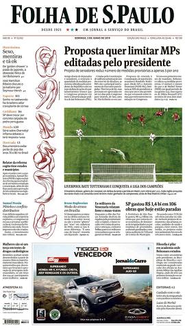 Capa da Edição São Paulo da Folha