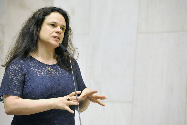 A deputada Janaina Paschoal (PSL) no plenário da Assembleia Legislativa de São Paulo