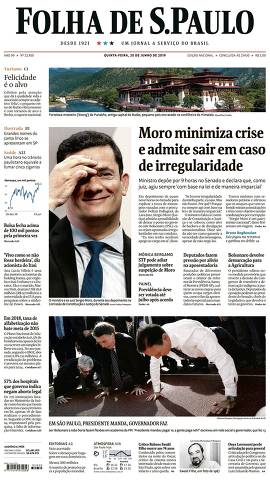 Capa da Edição Nacional da Folha