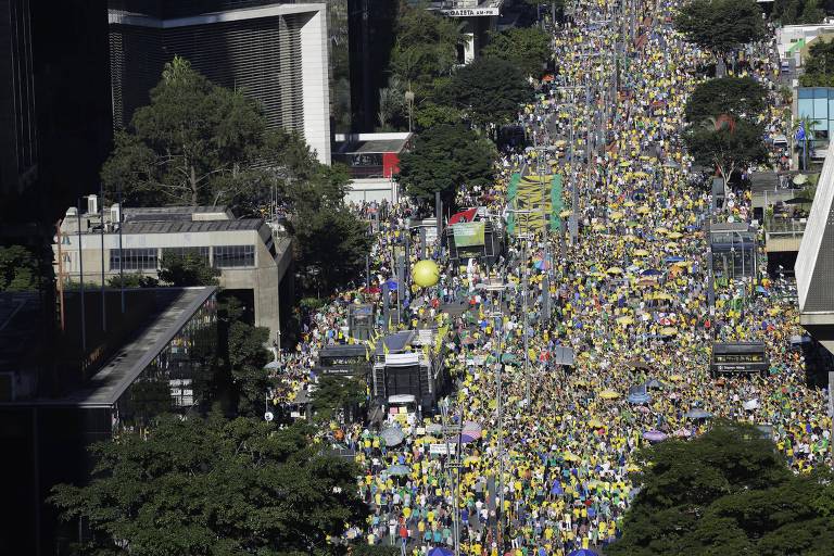 Veja fotos da manifestação de apoio a Moro, em junho