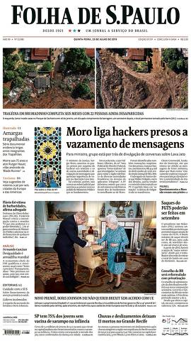 Capa da Edição São Paulo da Folha