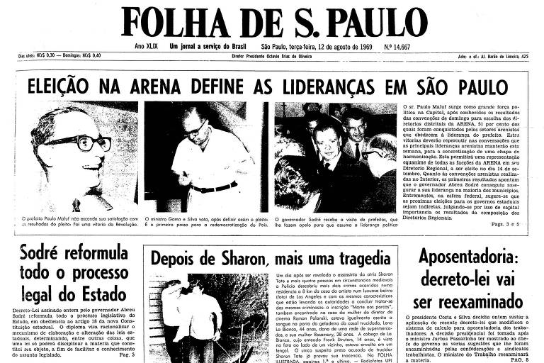 1969: Em eleição na Arena, Paulo Maluf surge como grande força política