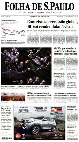 Capa da Edição São Paulo da Folha