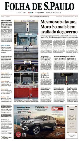 Capa da Edição São Paulo da Folha