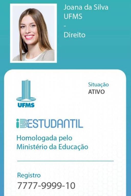 Carteirinha de estudante do governo Bolsonaro