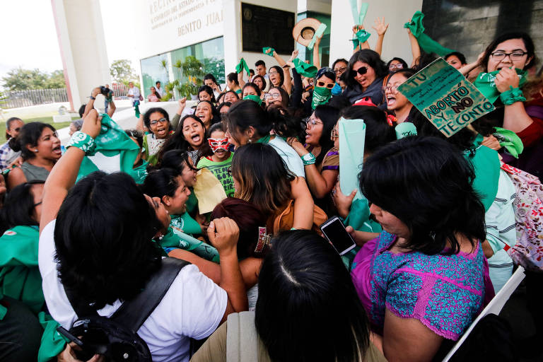 Mulheres celebram legalização do aborto no Estado de Oaxaca, no México