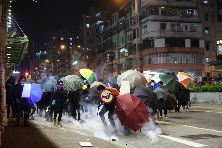 Protestos em Hong Kong em 1º de outubro