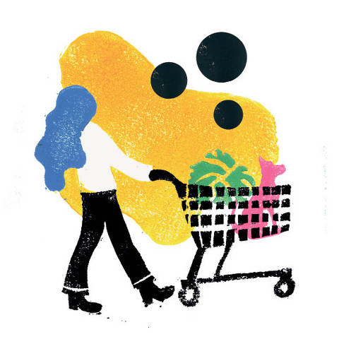 Ilustração Top of Mind - Compras