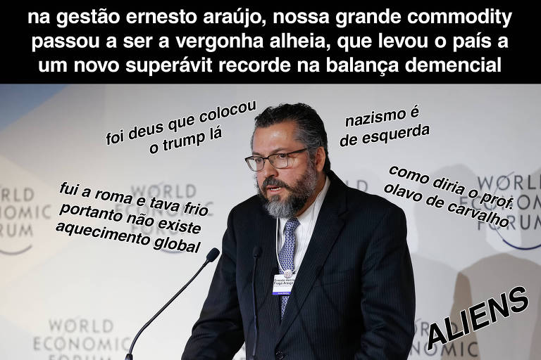 ministro Ernesto Araújo discursa