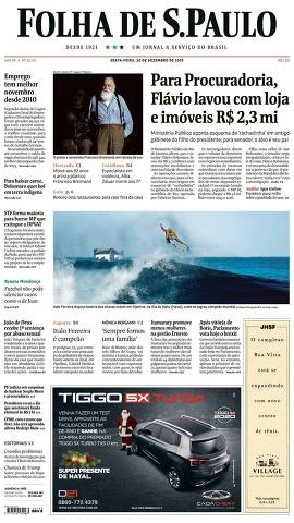 Capa da Edição Nacional da Folha