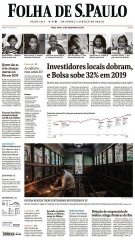 Capa da Edição Nacional da Folha