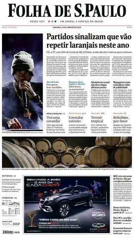 Capa da Edição Nacional da Folha