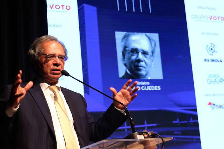 O ministro da Economia, Paulo Guedes, faz palestra de encerramento do Seminário de Abertura do Legislativo de 2020