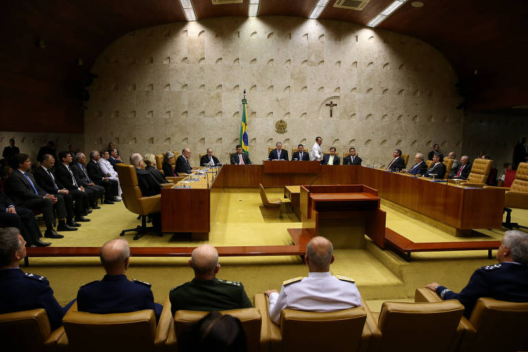 Sessão solene de abertura dos trabalhos do Judiciário no STF (Supremo Tirbunal Federal), em fevereiro