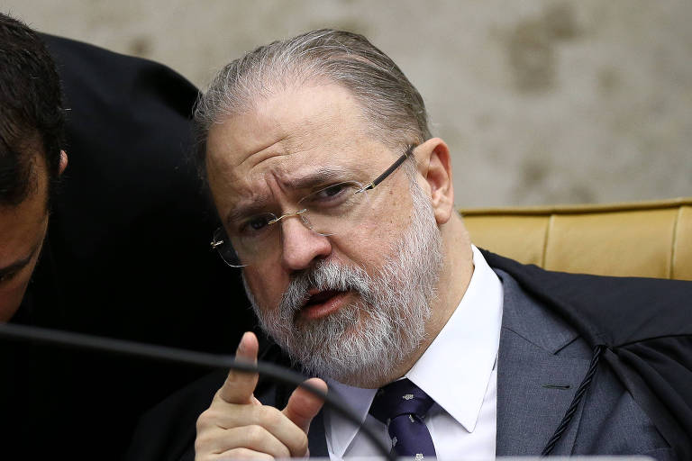 O procurador-geral da República, Augusto Aras, durante sessão do STF (Supremo Tribunal Federal), em Brasília