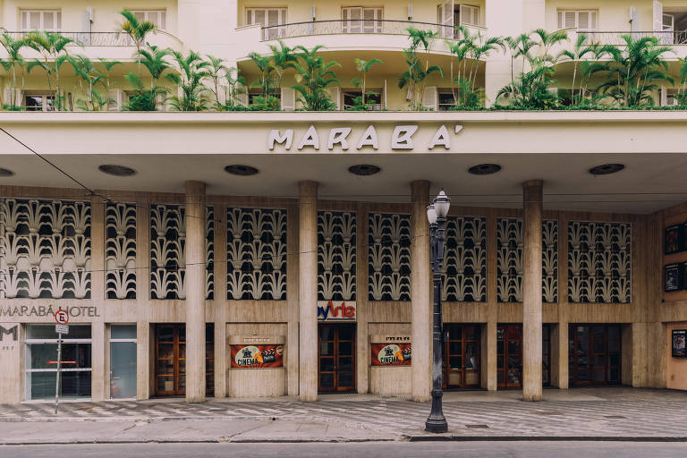 Fachada do Marabá, cinema no centro de São Paulo