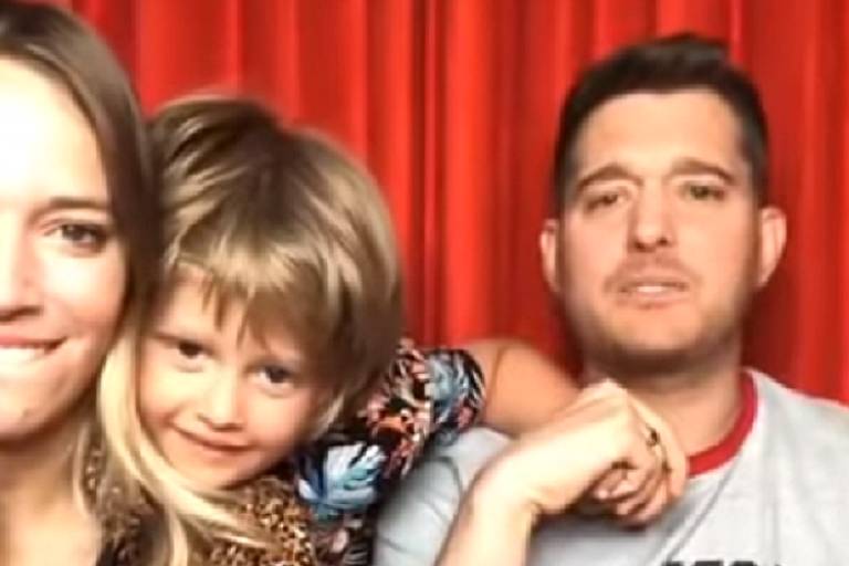 Luisana Lopilato, Michael Bublé e o filho Noah