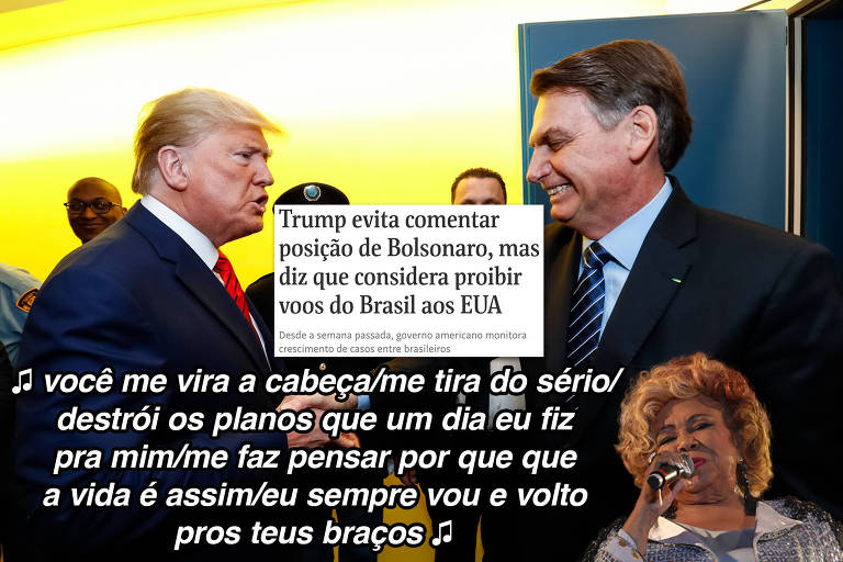 A relação Bolsonaro-Trump ao som de Alcione