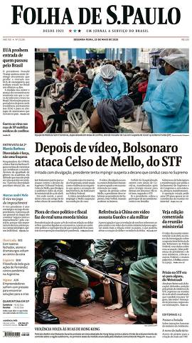 Capa da Edição Nacional da Folha