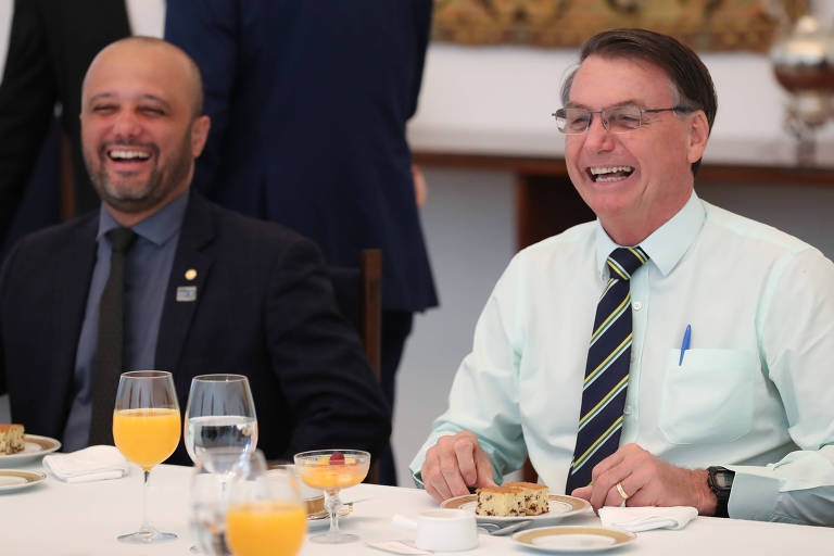  Presidente da República, Jair Bolsonaro, durante encontro com deputado Vitor Hugo (PSL/GO)