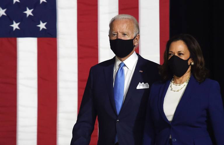 Joe Biden e Kamala Harris fazem a primeira aparição juntos; veja fotos de hoje